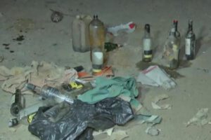 Tras el intento de bloqueo, efectivos policiales hallaron artefactos explosivos