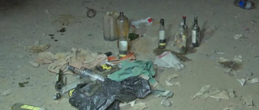 Tras el intento de bloqueo, efectivos policiales hallaron artefactos explosivos