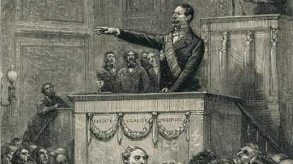 retrato de «Juramento de Luis Bonaparte», de Emile Bayard