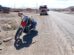 Imagen de la motocicleta qué provocó el accidente