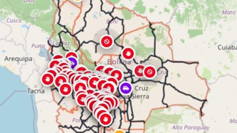 A nivel nacional se inicia con 85 puntos de bloqueo