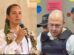 La exdiputada Laura Rojas (iz) y el exjuez Hebert Zeballos (de)