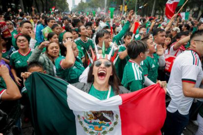 Mundial 2026, Mexicanos celebran el triunfo de su selección, México vence a Sudáfrica