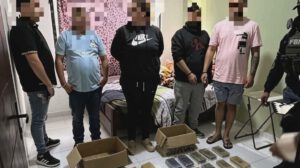 Entre los aprehendidos hay cuatro varones y una mujer, esta última con antecedentes por narcotráfico y robo agravado