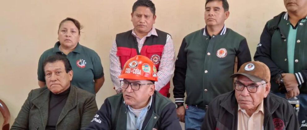 Dirigentes de la COD Cochabamba