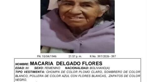 Imagen de la persona desaparecida