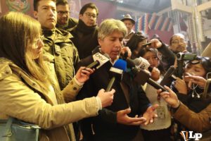 El gobernador de Oruro, Edgar Sánchez