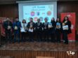 Los premiados junto a los representantes de JCI