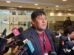El senador Quispe en conferencia de prensa