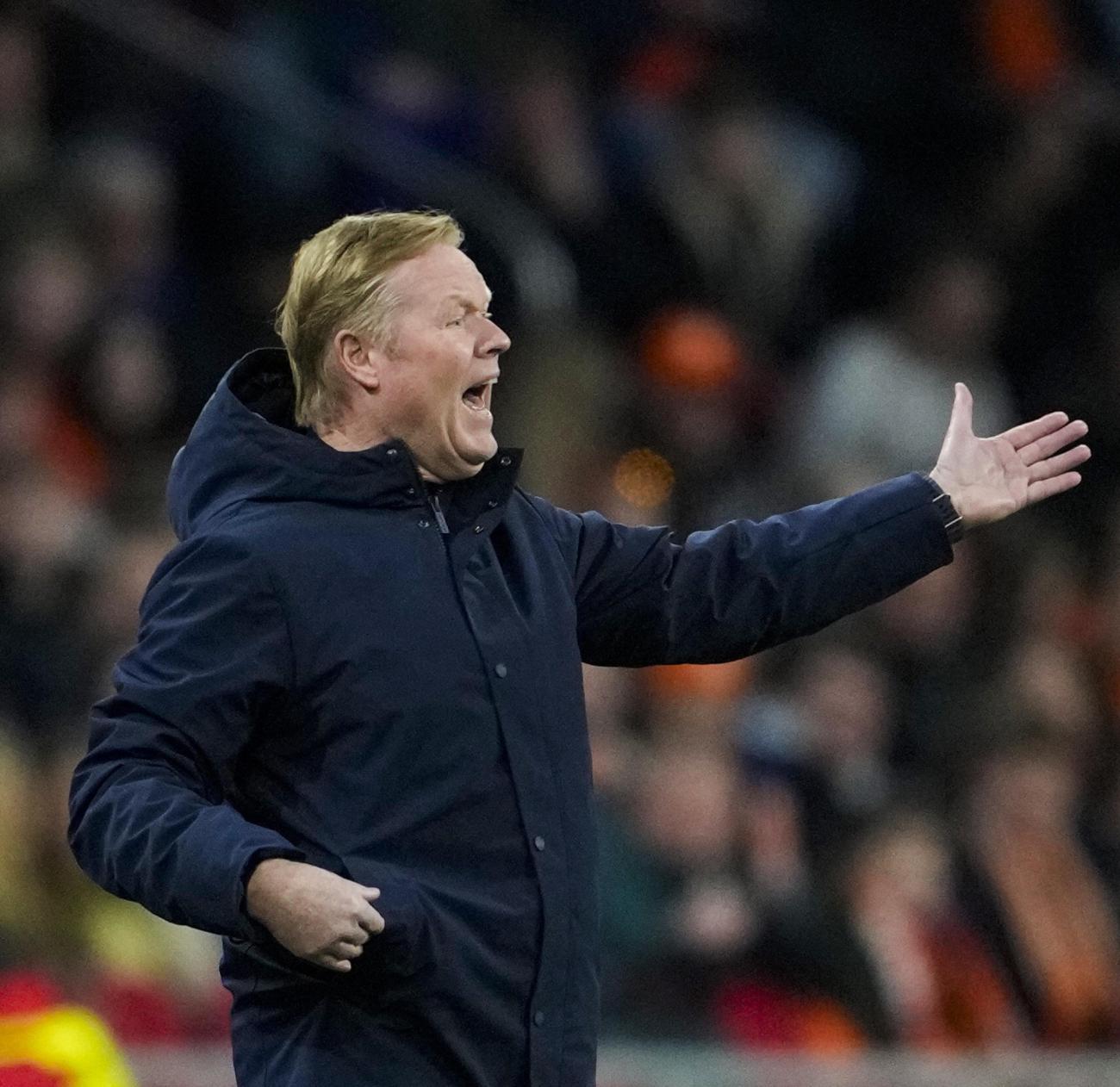 fotografía del seleccionador de Países Bajos, Ronald Koeman