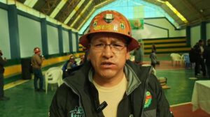 Fidel Copa, de Fedecomin Oruro