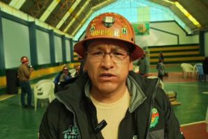 Fidel Copa, de Fedecomin Oruro