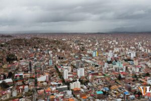 Panorámica del zona Central y Oeste de Oruro