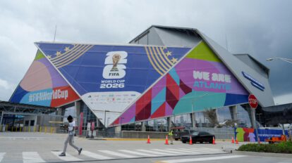 Fotografía del estadio Mercedes-Benz en Atlanta