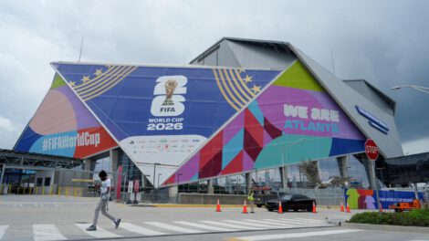 Fotografía del estadio Mercedes-Benz en Atlanta