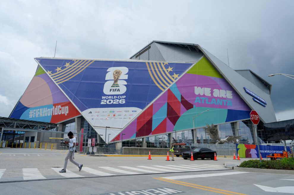 Fotografía del estadio Mercedes-Benz en Atlanta
