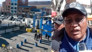 Presidente de la Cámara de Transporte Pesado de Oruro, Jorge Gutiérrez,