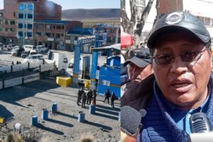 Presidente de la Cámara de Transporte Pesado de Oruro, Jorge Gutiérrez,