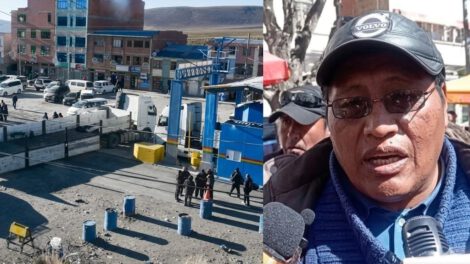 Presidente de la Cámara de Transporte Pesado de Oruro, Jorge Gutiérrez,