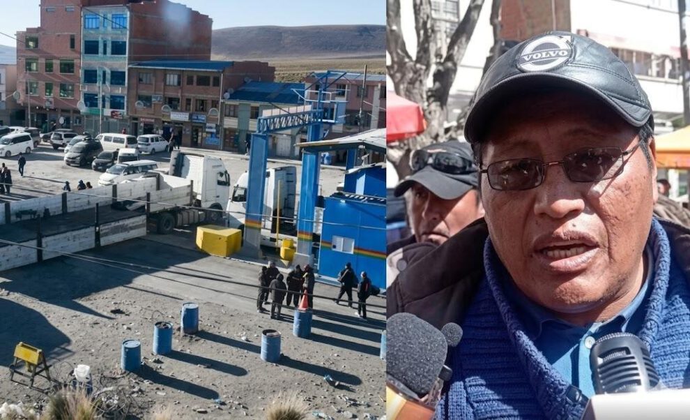 Presidente de la Cámara de Transporte Pesado de Oruro, Jorge Gutiérrez,