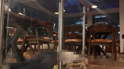 La escena del crimen, donde falleció el brasileño