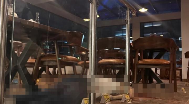 La escena del crimen, donde falleció el brasileño