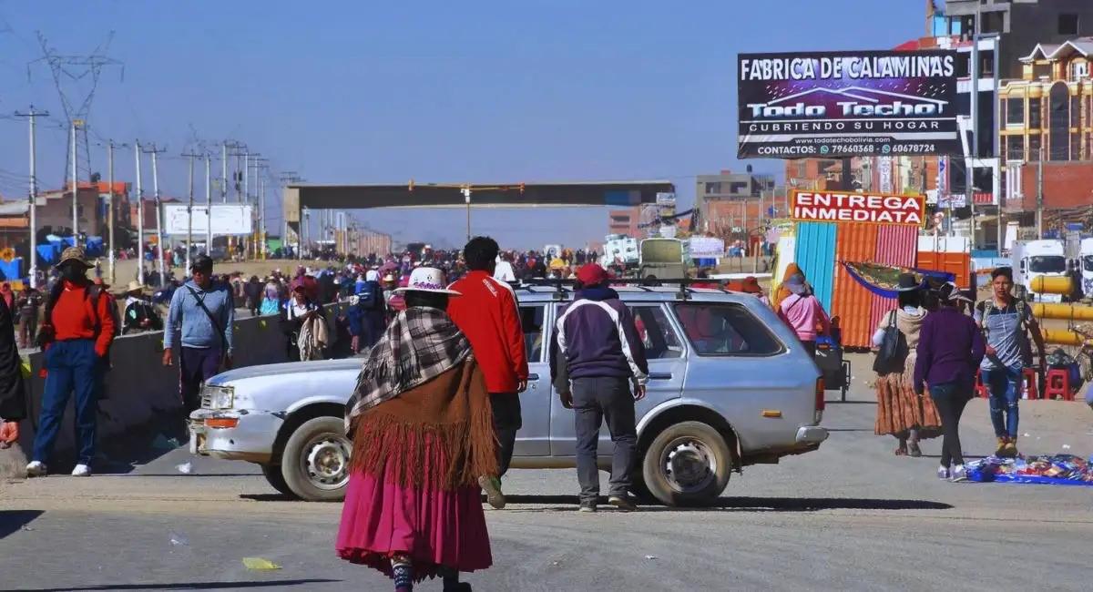 protesta y bloqueo