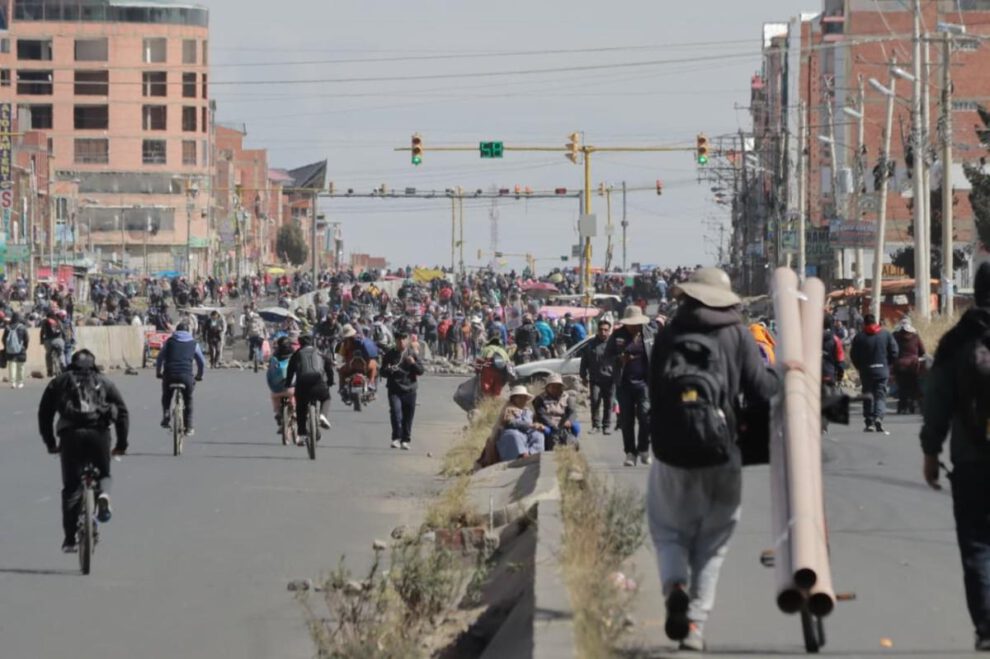 bloqueos en Bolivia