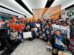 La delegación en su regreso a Buenos Aires