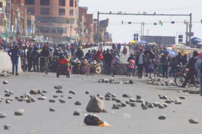 bloqueo en Bolivia