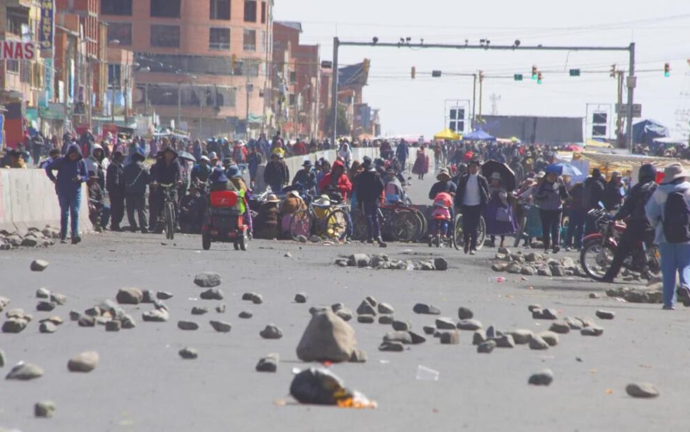 bloqueo en Bolivia