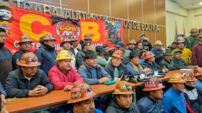 integrantes de la COB