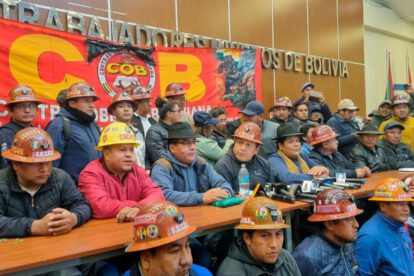 integrantes de la COB