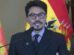 El canciller Fernando Aramayo