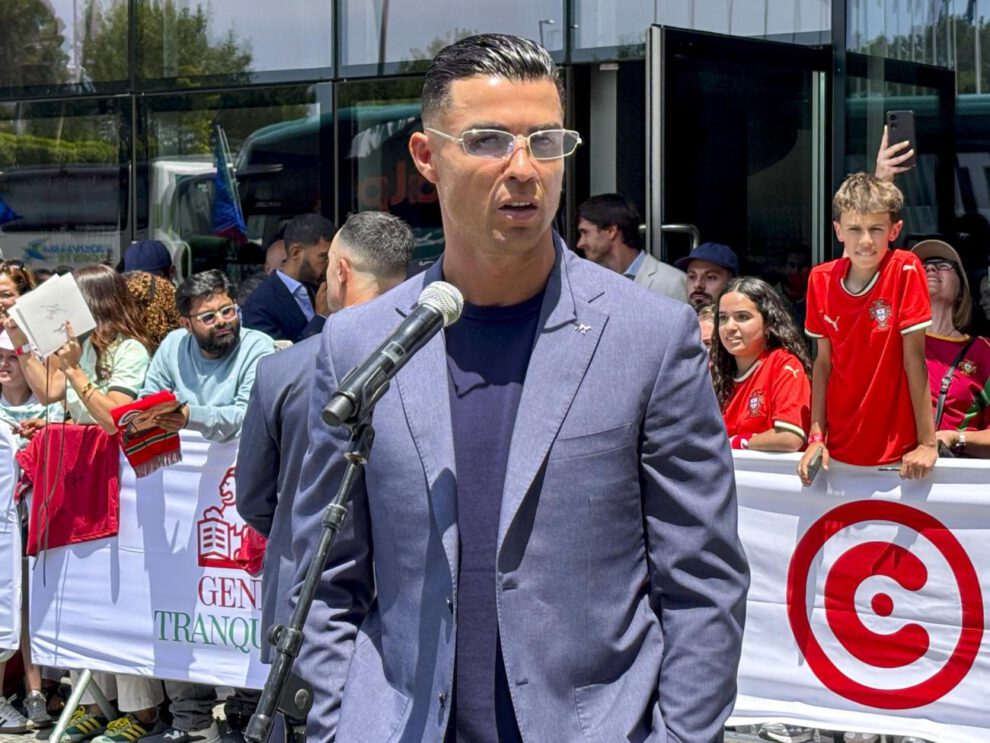 plano medio de Cristiano Ronaldo