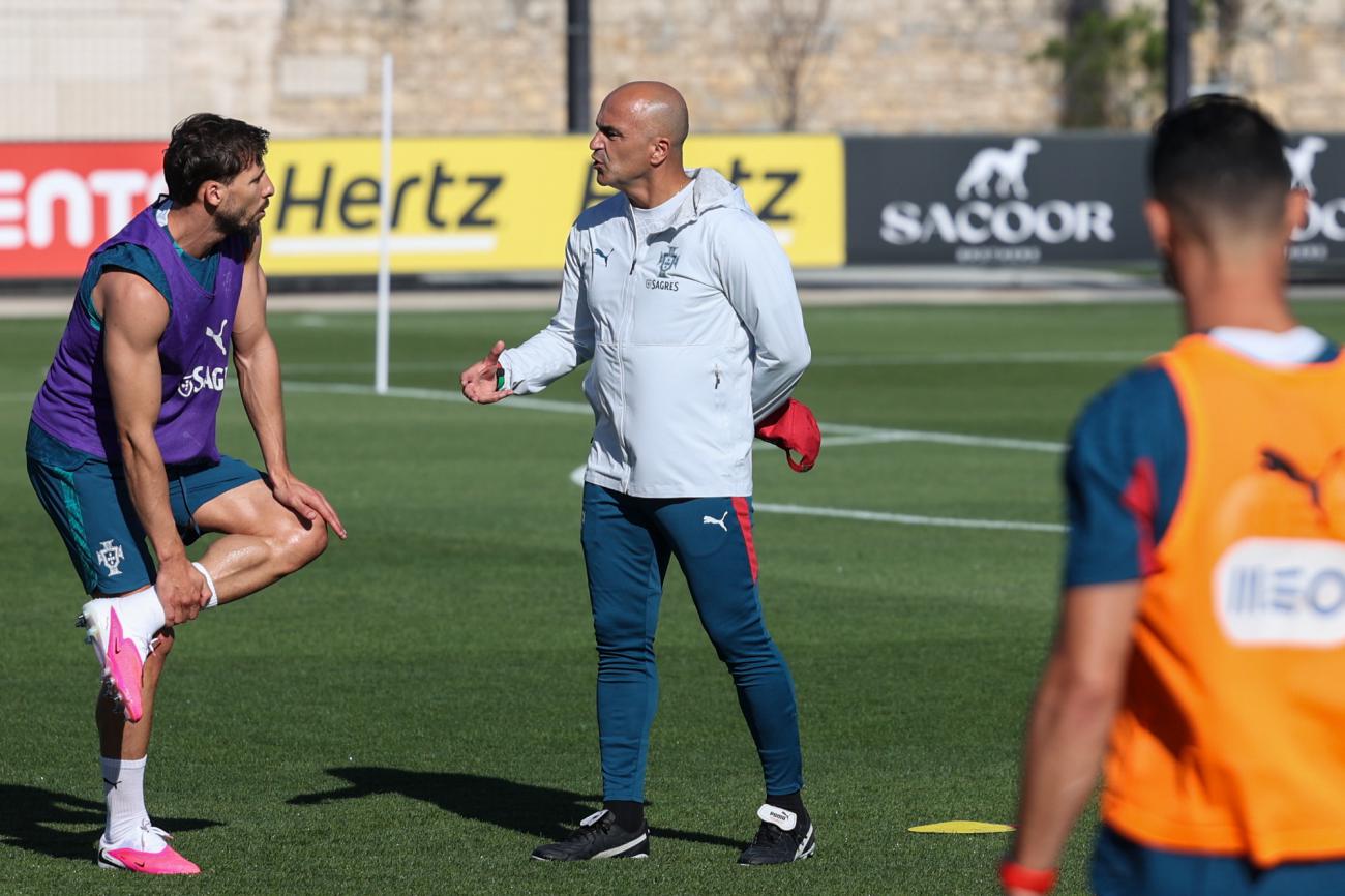 fotografía de equipo Portugal durante entrenamiento