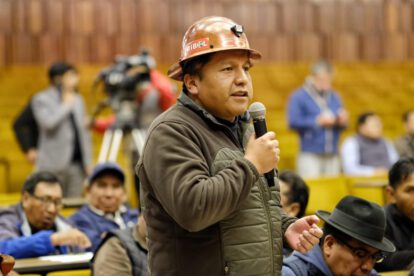 Argollo manifestó que no se puede dialogar “con los compañeros detenidos”