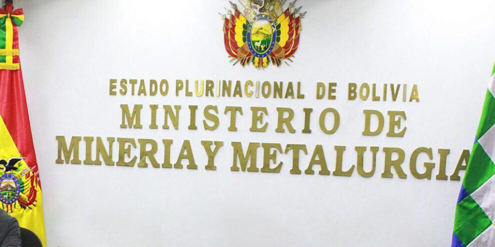 Fachada oficial del Ministerio de Minería y Metalurgia de Bolivia