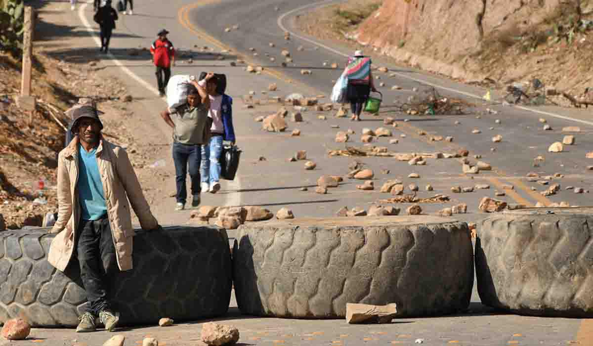 bloqueos en las rutas