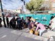 Filas por garrafas de gas