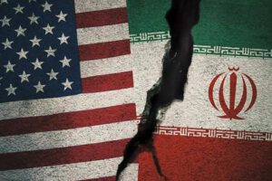 banderas de Estados Unidos e Iran