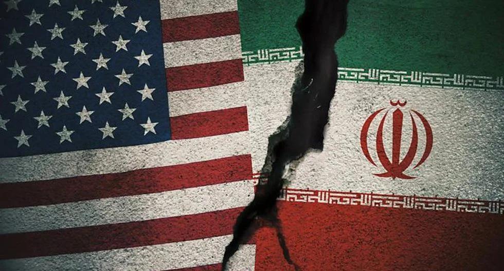 banderas de Estados Unidos e Iran