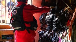 Imagen del cuarto incendiado