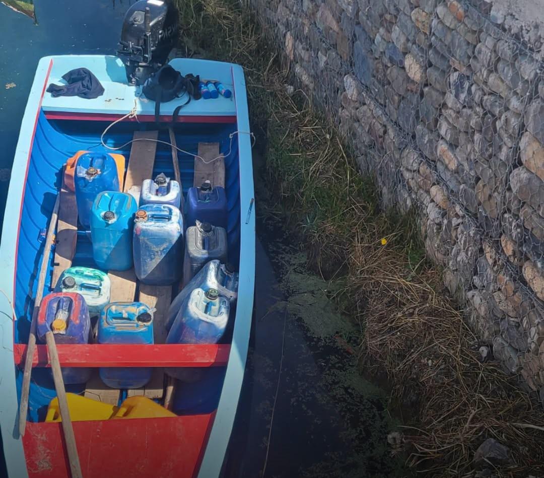 La embarcación retenida