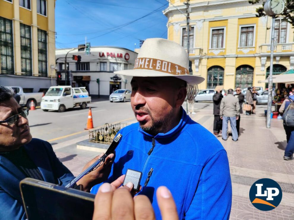 Wilfredo Chambi, presidente de la Federación Nacional de Productores de Camélidos de Bolivia