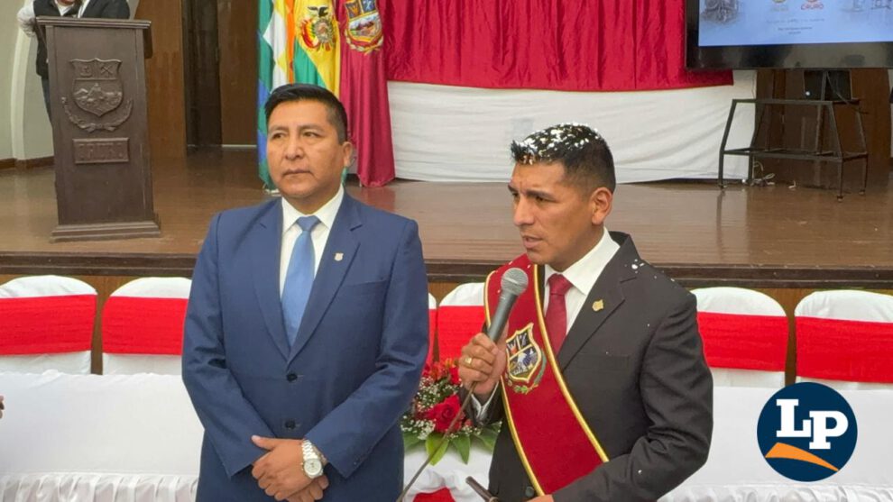Iván Quispe junto a Adhemar Wilcarani