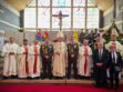 La cúpula policial participó en una celebración de acción de gracias