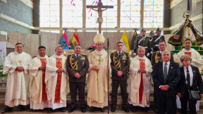 La cúpula policial participó en una celebración de acción de gracias
