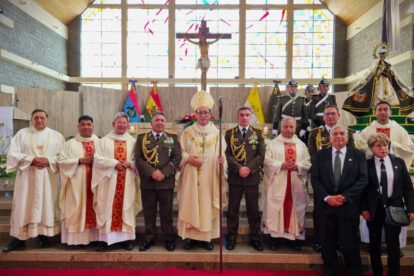 La cúpula policial participó en una celebración de acción de gracias