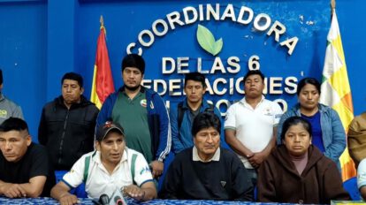 Los cocaleros del trópico sostuvieron una reunión en Lauca Ñ